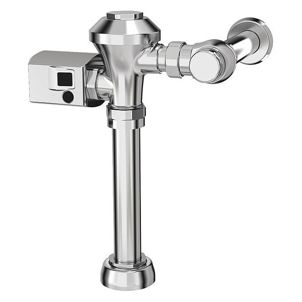 1.28 gpf,  Automatic Flush Valve,  Polished Chrome,  1" IPS