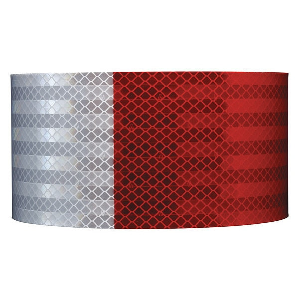 Reflective Gate Arm Tape, Red/White