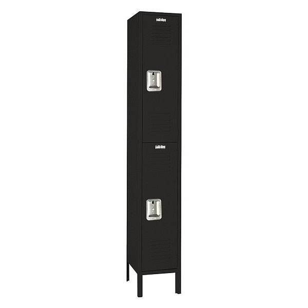 Wardrobe Locker,  (1) Wide,  (2) Tier,  Steel,  Powder Coated Finish,  15 in W,  15 in D,  78 in H