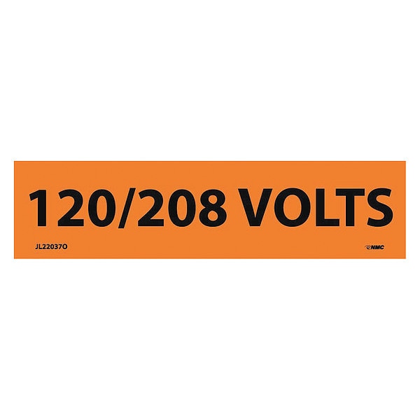 Electrical Marker,  120/208 Volts,  Pk25
