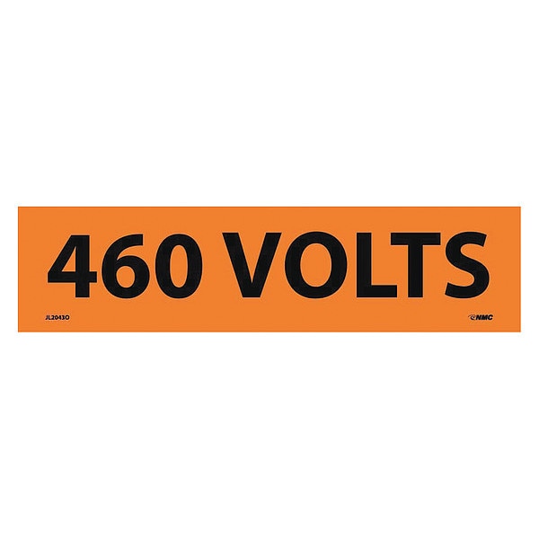 ELECTRICAL MARKERS,  460 VOLTS,  2.25X9,  PS VINYL,  PK25
