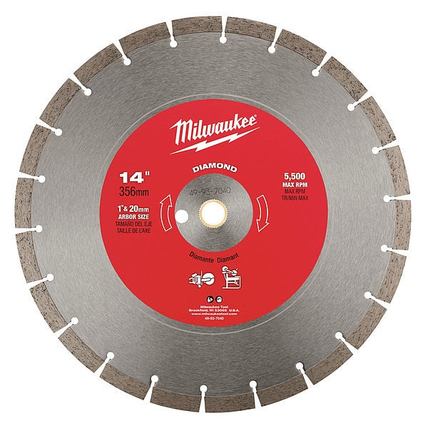 14 in. Diamond Segmented Masonry and Concrete Cutting Blade