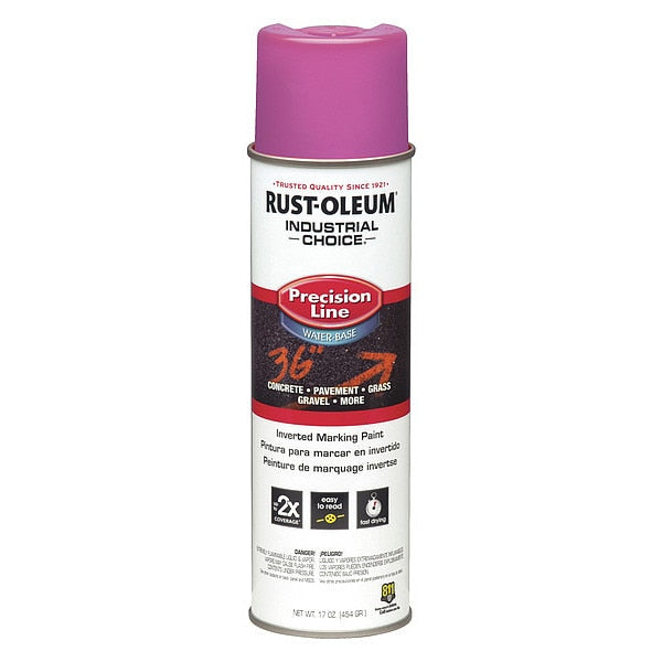 Inverted Marking Paint,  17 oz.,  Safety Purple,  Water -Based