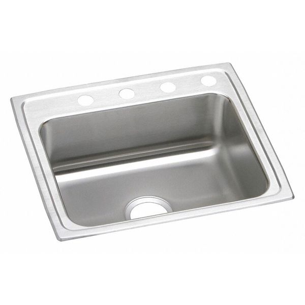 Sink,  Drop-In Mount,  1 Hole,  Lustrous Satin Finish