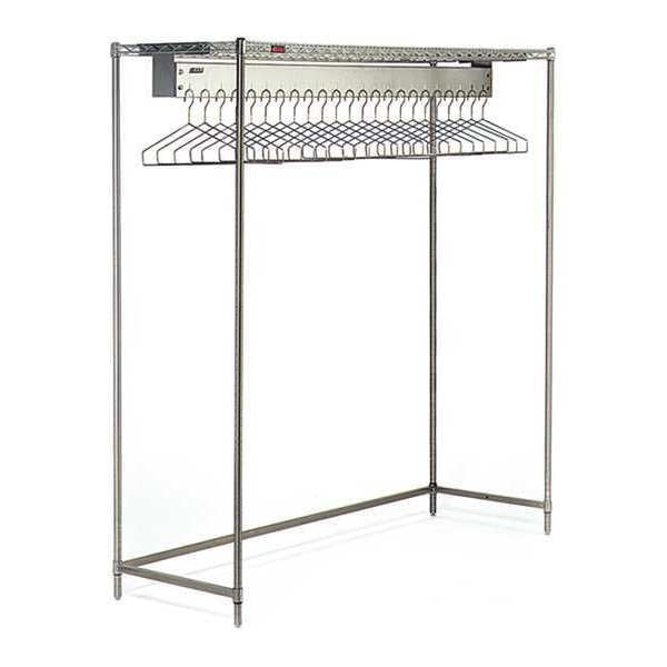 Freestanding Gowning Rack, EP, 24"Wx72"L