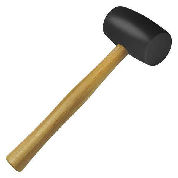 Black Rubber Mallet, 28 Oz