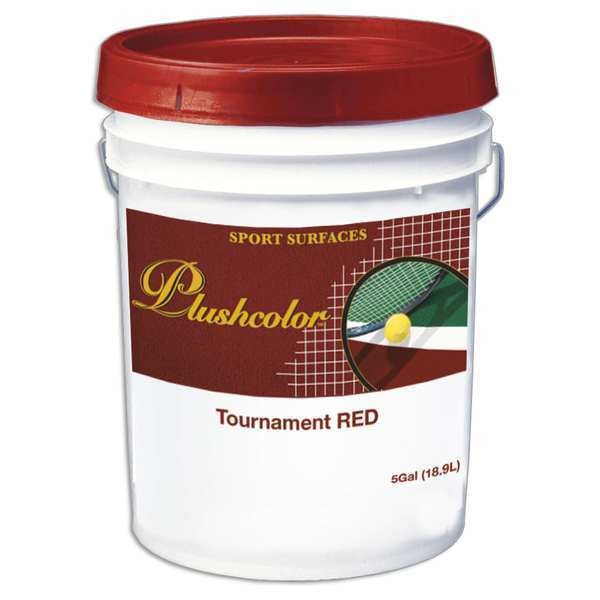 5 gal. Surface Coating, Plushcolor, Red, 5 gal.,  Red,  Water Base