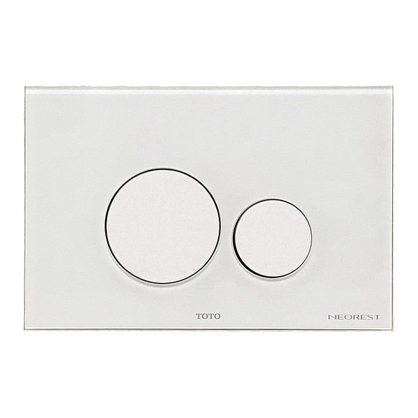 Neorest Push Plate - White Round Button
