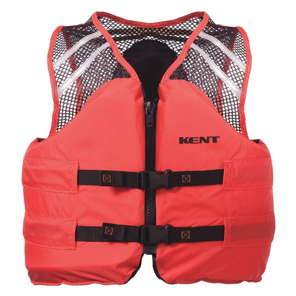 Mesh Classic Vest, Orange, 2XL