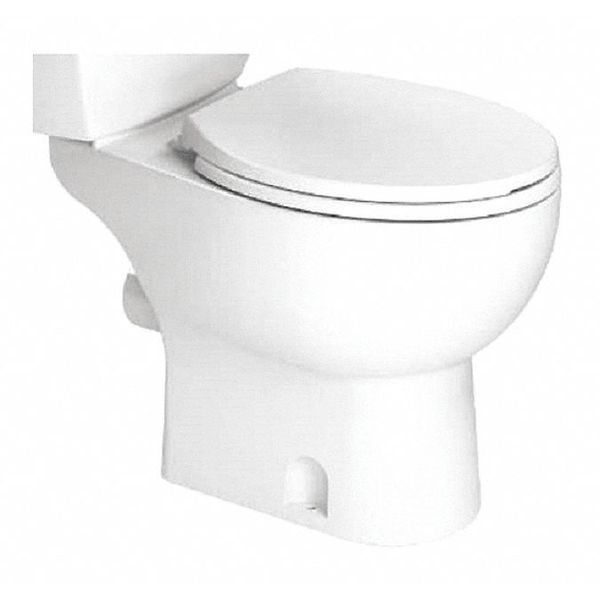 Toilet Bowl,  Floor Mount,  Round,  White