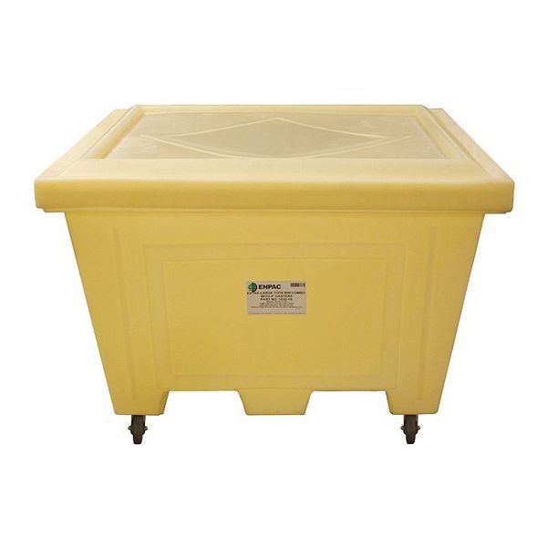 Yellow Tote with Wheels Kit 38" H