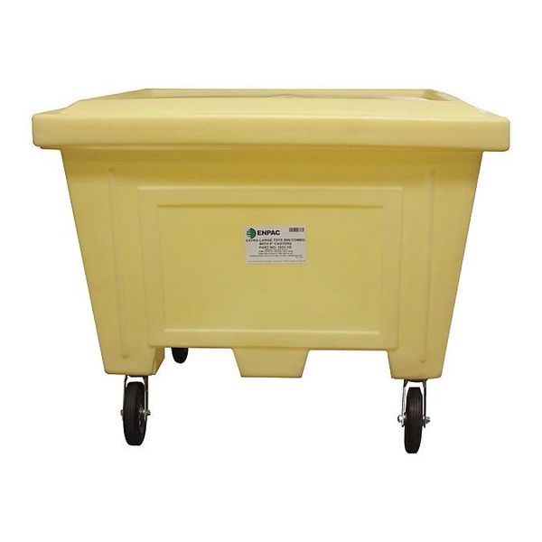 Yellow Tote with Wheels Kit 42" H