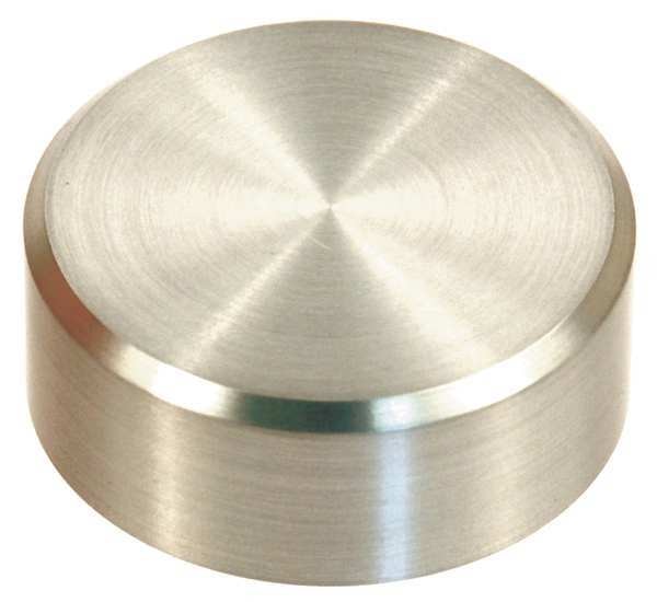 Standoff Cap,  5/16"-18 Thrd Sz,  18-8 Stainless Steel Polished,  1/2 in Cap HH,  2 PK