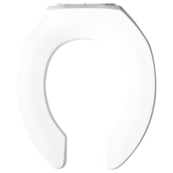 Toilet Seat,  Without Cover,  Plastic,  Round,  White