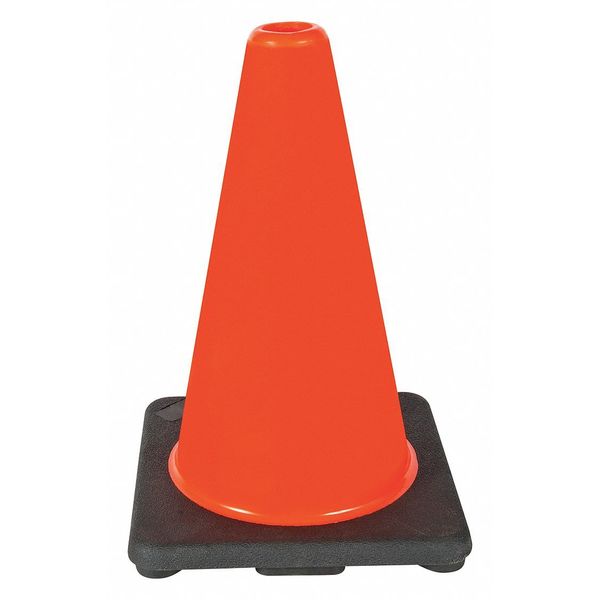 Traffic Cone,  12In,  Orange,  Weight: 1.7 lb