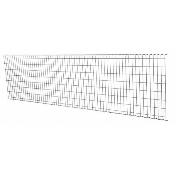 Wire Partition Panel, 8 x 2 ft, Galvanized