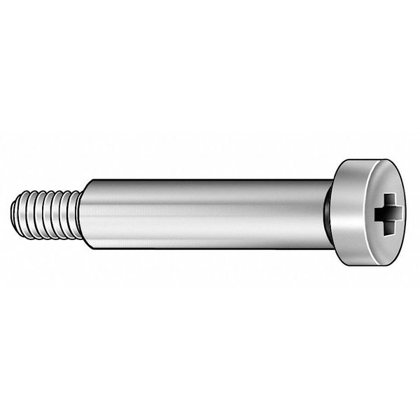 Precision Shoulder Screw,  #8-32 Thr Sz,  3/16 in Thr Lg,  1/4 in Shoulder Lg,  18-8 Stainless Steel