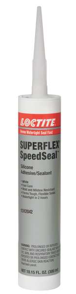 Watertight in 2 hrs.,  Fast Dry Gasket Sealant,  300 mL,  Clear,  Temp Range -40 to 250 Degrees F