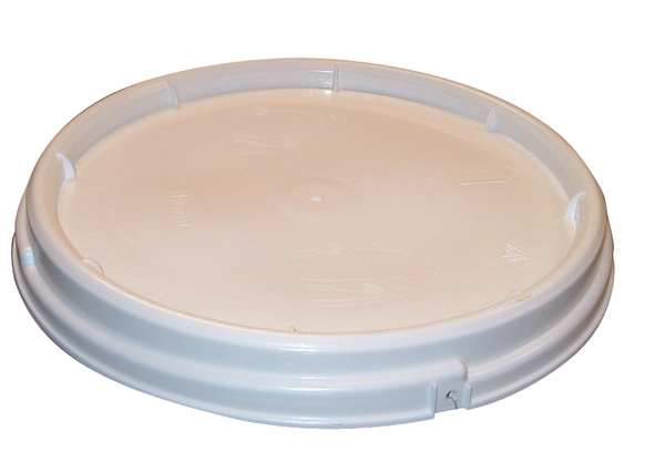 Lid,  HDPE,  Wht,  10 Gal,  UN,  No Gasket