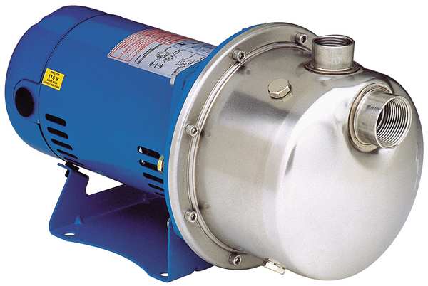 Booster Pump, 1 hp, 208 to 240/480V AC, 3 Phase, 1-1/4 in NPT Inlet Size, 1 Stage