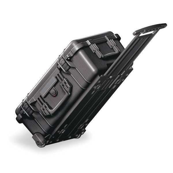 Black Protective Case,  22"L x 13.81"W x 9"D,  Latch: Double Throw