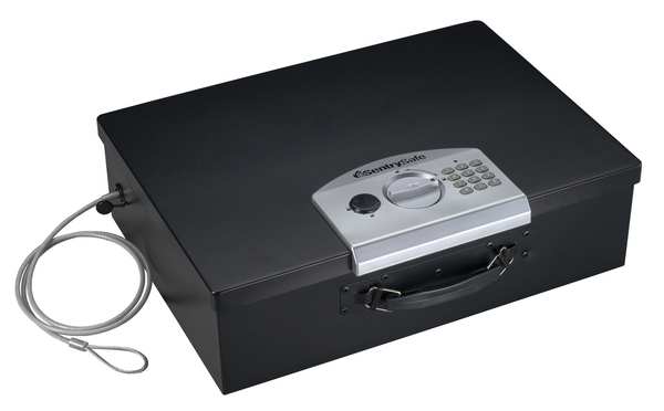 Compact Safe,  0.5 cu ft,  16 lb,  Electronic,  Override Key Lock