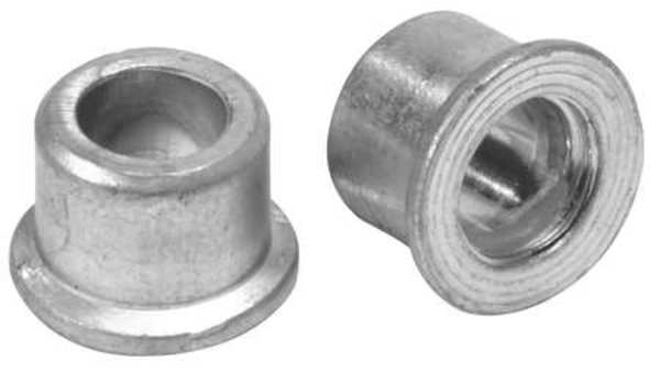 Flanged Lockbolt Collar,  1/4 in Dia./Thread Size,  Steel,  10 PK
