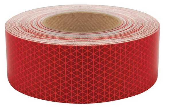 Reflective Tape, W 2 In, Red