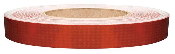 Reflective Tape, W 1 In, Red,