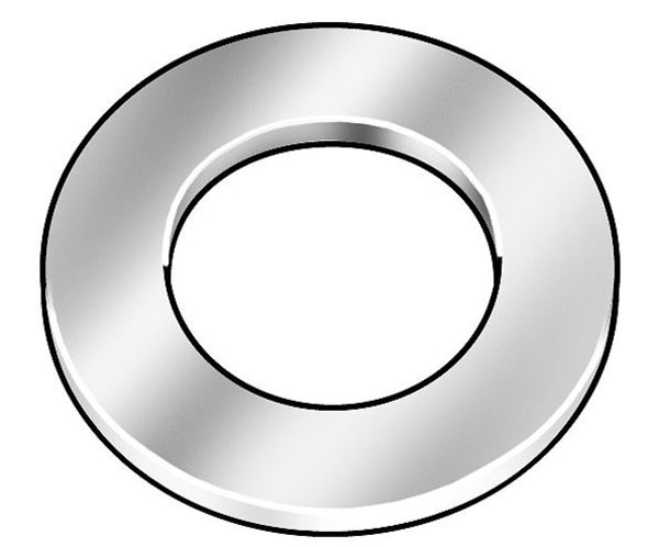 Flat Washer,  Fits Bolt Size 7/16 in , Steel Zinc Yellow Finish,  25 PK