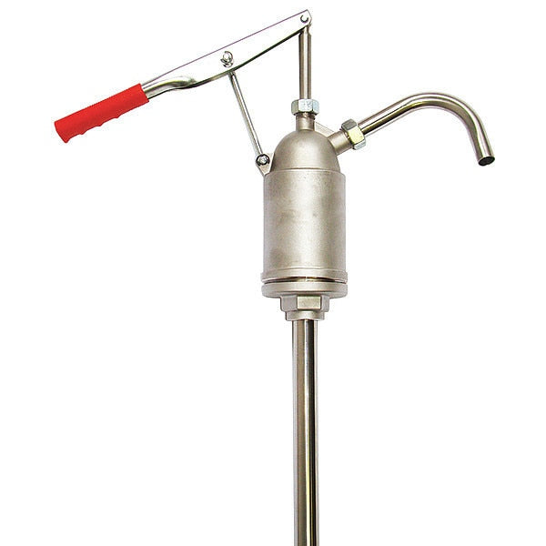Hand Drum Pump, Stainless Steel, 3/4In OD