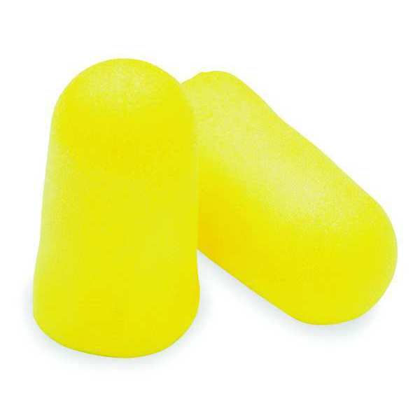 Disposable Uncorded Ear Plugs,  Bullet Shape,  32 dB,  200 Pairs,  Yellow