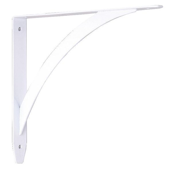 10 IN White Elegante Shelf Bracket