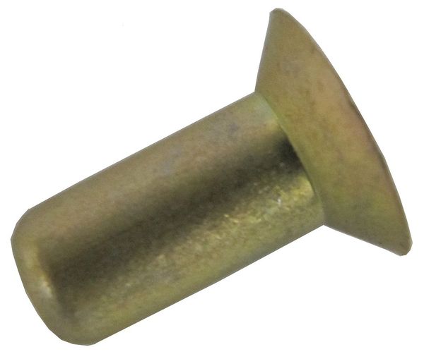 Solid Rivet,  Countersunk Head,  0.0938 in Dia.,  0.312 in L,  Aluminum Body,  250 PK