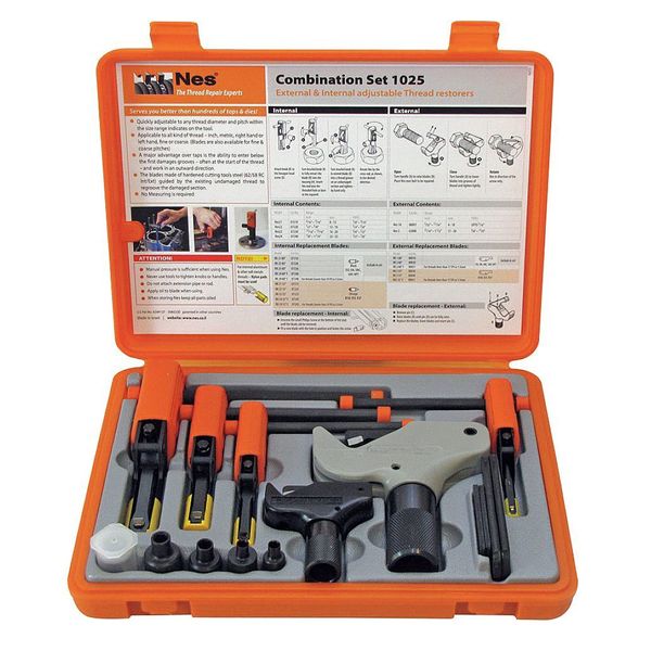 Thread Repair Kit,  External 5/32 in to 1 1/2 in,  Internal 5/16 in to 1 1/4 in,  Steel