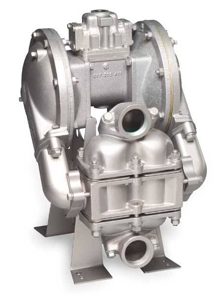 Double Diaphragm Pump,  Cast iron,  Air Operated,  Santoprene,  135 GPM