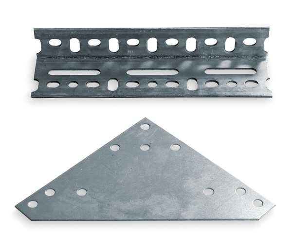 Slotted Angle Gusset and Cleat Kit, Steel