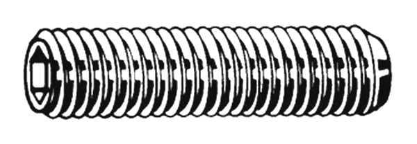 Socket Set Screw, Cup, 1/2-13x3/4, PK25