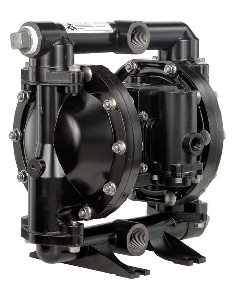 Double Diaphragm Pump,  Aluminum,  Air Operated,  PTFE,  52 GPM