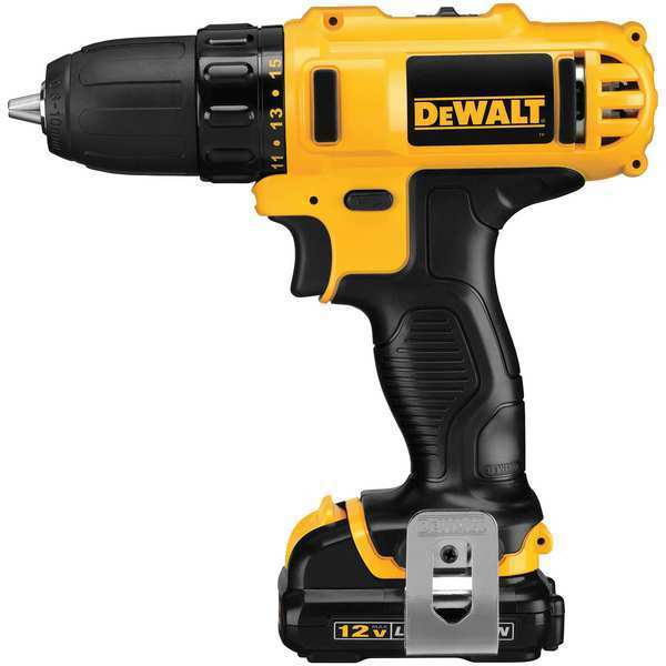 3/8 in, 12V DC Cordless Drill, Battery Included