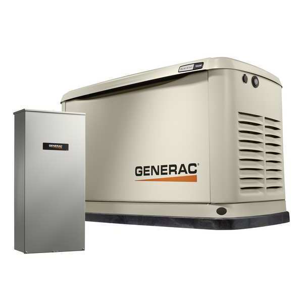 Generac Standby Generator,  Liquid Propane/Natural Gas,  Single Phase,  120V AC/240V AC