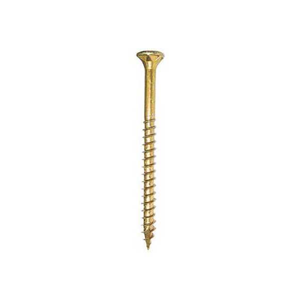 Deck Screw,  #9 x 1-1/2 in,  Steel Flat Head Torx Drive,  5200 PK