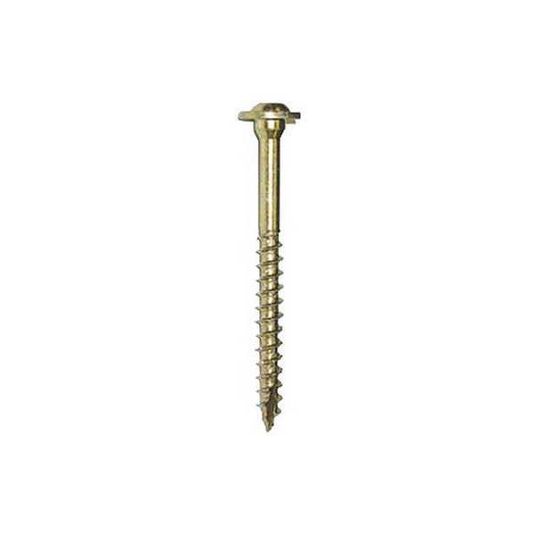Deck Screw,  5/16 in x 6 in,  Climatek Round Head Torx Drive,  50 PK