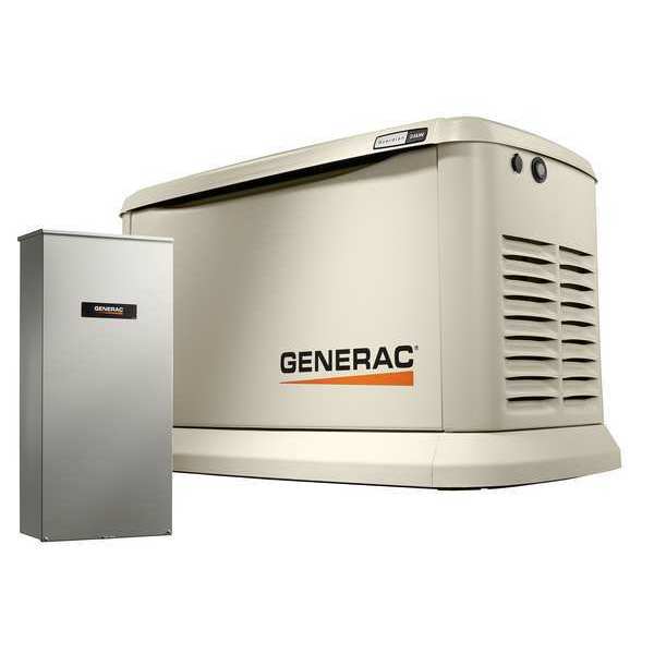 24/21 kW Air-Cooled Standby Generator,  Aluminum Enclosure,  200 SE ATS w/ HEMS (not CUL)