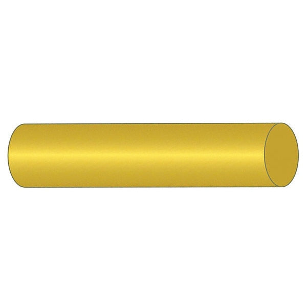 Oversized Key Stock,  Round End,  12 in L,  1/2 in W,  Brass