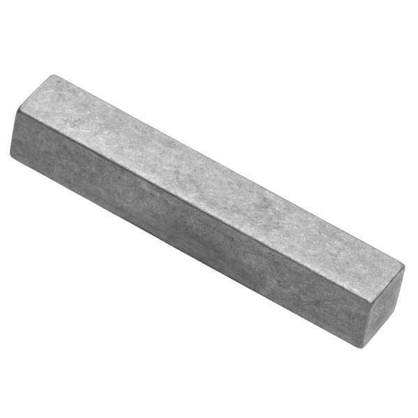 Undersized Machine Key,  Square End,  Stainless Steel,  Plain,  3 in L,  3/8 in Sq