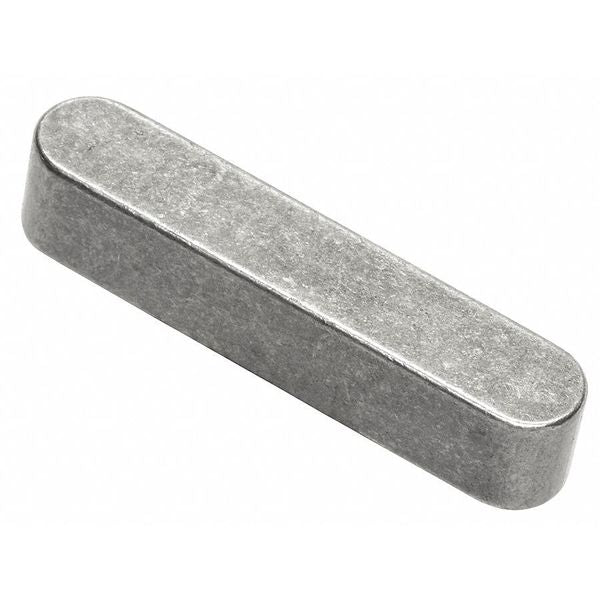 Oversized Machine Key,  Round End,  Steel,  Plain,  40 mm L,  5 mm Sq