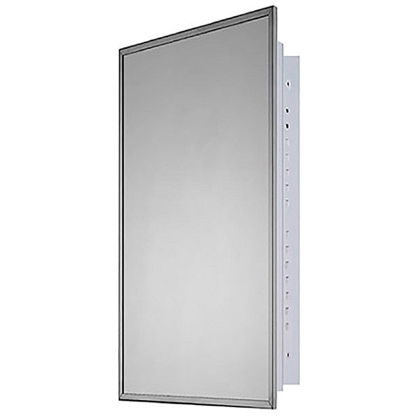 16" x 30" Deluxe Recessed Mounted SS Framed Medicine Cabinet