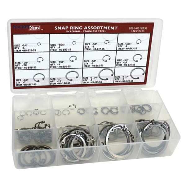 Internal Retaining Ring Assortment,  Stainless Steel