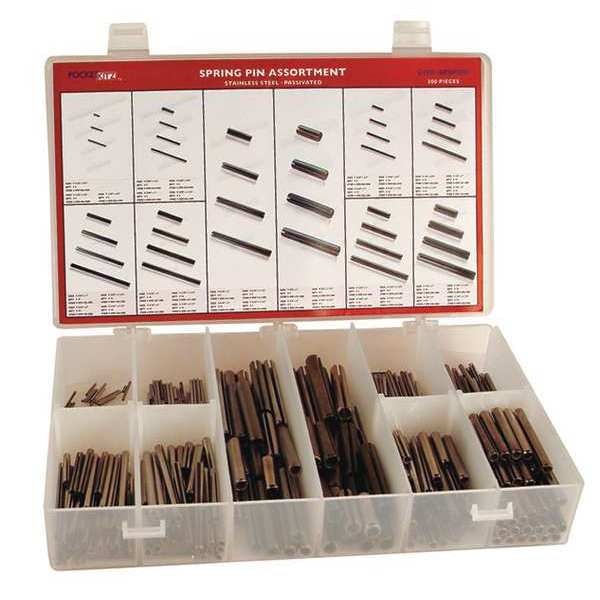 Spring Pin, Passivated Assort, 300pcs.
